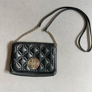 Kate Spade New York Womens Black Astor Court Naomi Leather Crossbody Bag